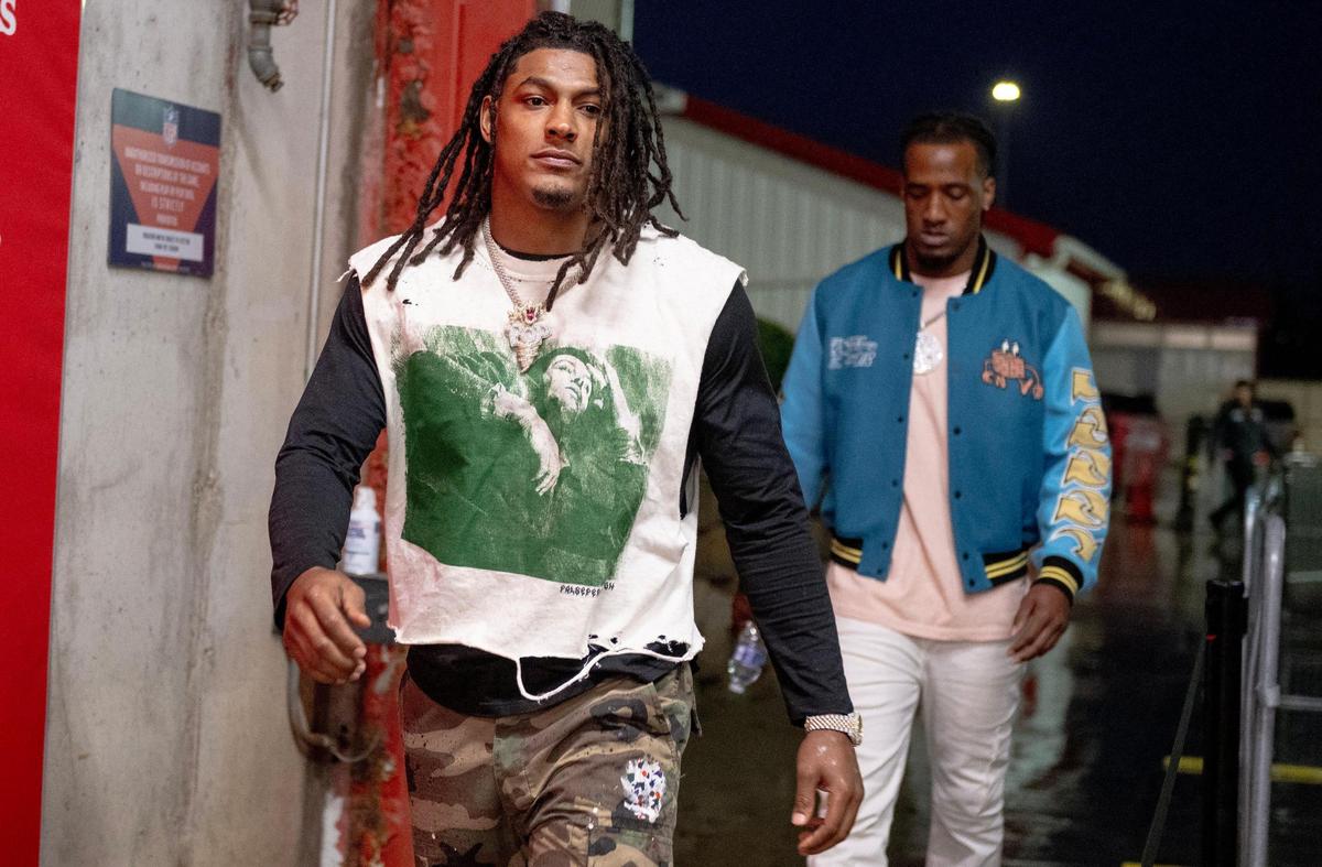 Isiah Pacheco’s arrival fits are always on trend.