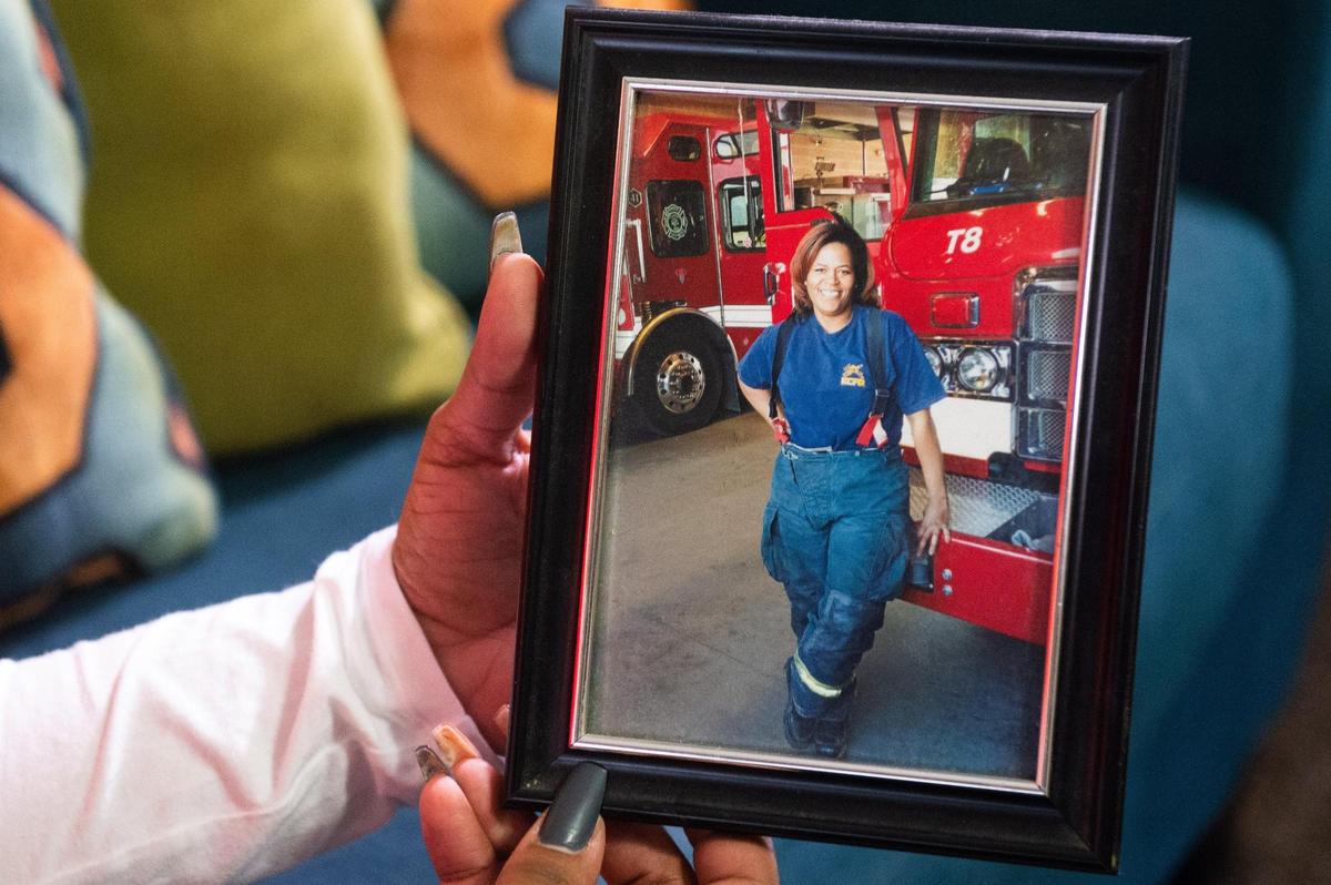 Former KCFD firefighter Therese Brown said she always checked her air tank because male coworkers would sometimes drain its contents.