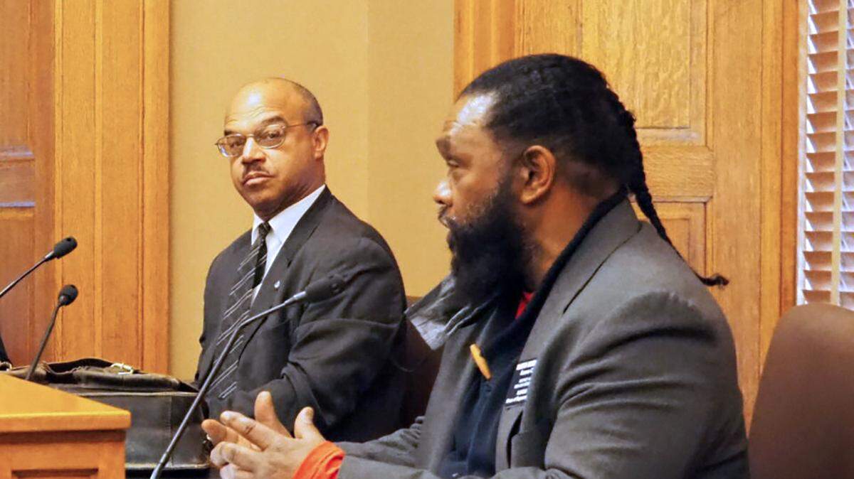 The KCK Democrat, right, cast the key vote with Republicans to override four of Gov. Laura Kelly’s vetoes.