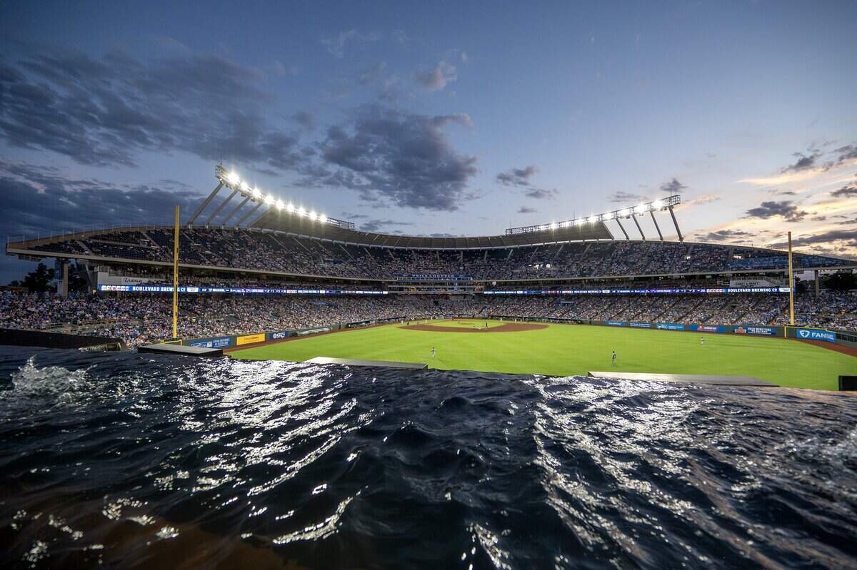 Kauffman Stadium is pictured on Friday, June 12, 2026, in Kansas City.