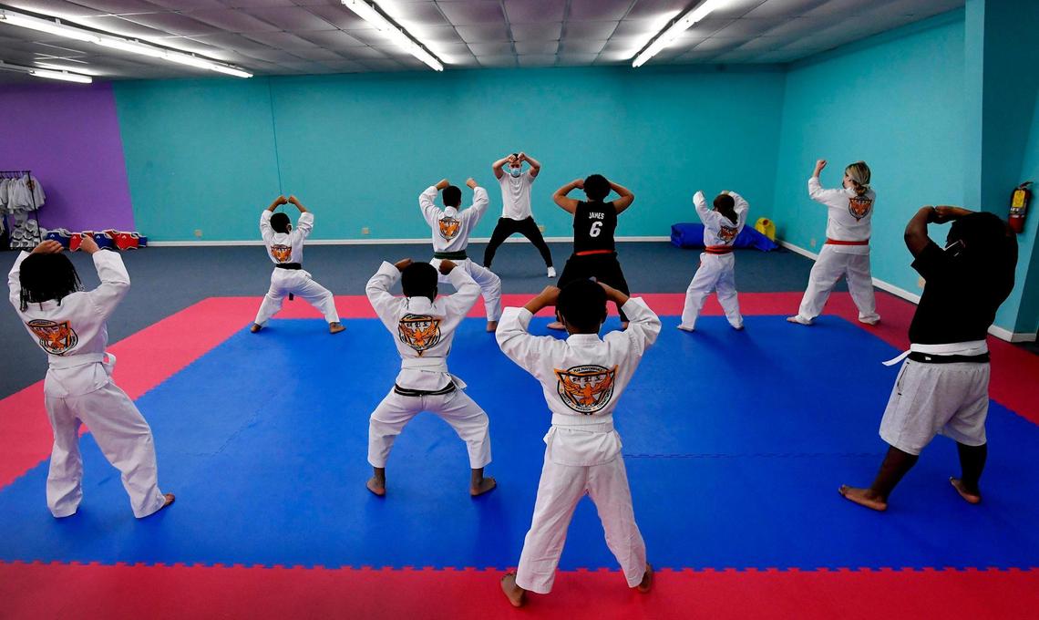 Marsha Keene-Frye, the CEO of the Susana Wesley Family Learning Center in Charleston, Mo., lost her nephew to suicide, and is now helping provide children with programs, such as trauma-informed taekwondo, in the hopes of sparing them that fate. Mental health experts and social service agencies across the region are increasingly confronting the issue, and access to guns is part of the problem, according to Keene-Frye.