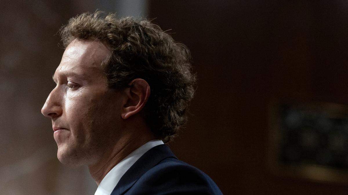 CEO and founder of Meta, Mark Zuckerberg, listens to questions during a Senate Judiciary Committee hearing on Jan. 31, 2024. Facebook