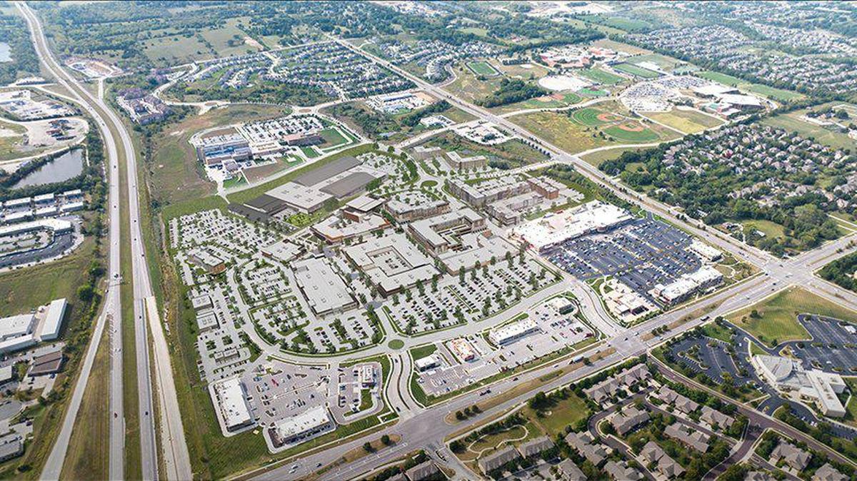 The mixed-used Bluhawk development in Overland Park including luxury apartments, like other new complexes being built in Johnson County.