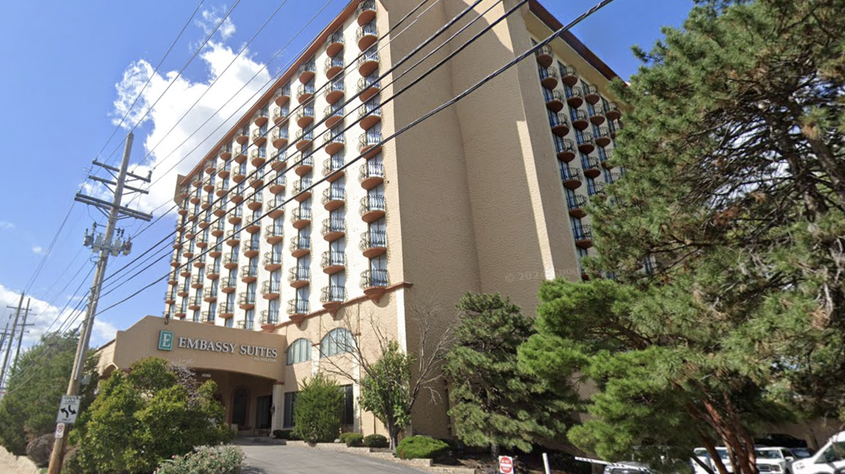 The former Embassy Suites hotel off 43rd Street and Broadway Boulevard near Saint Luke’s Hospital. The building is expected to be demolished.