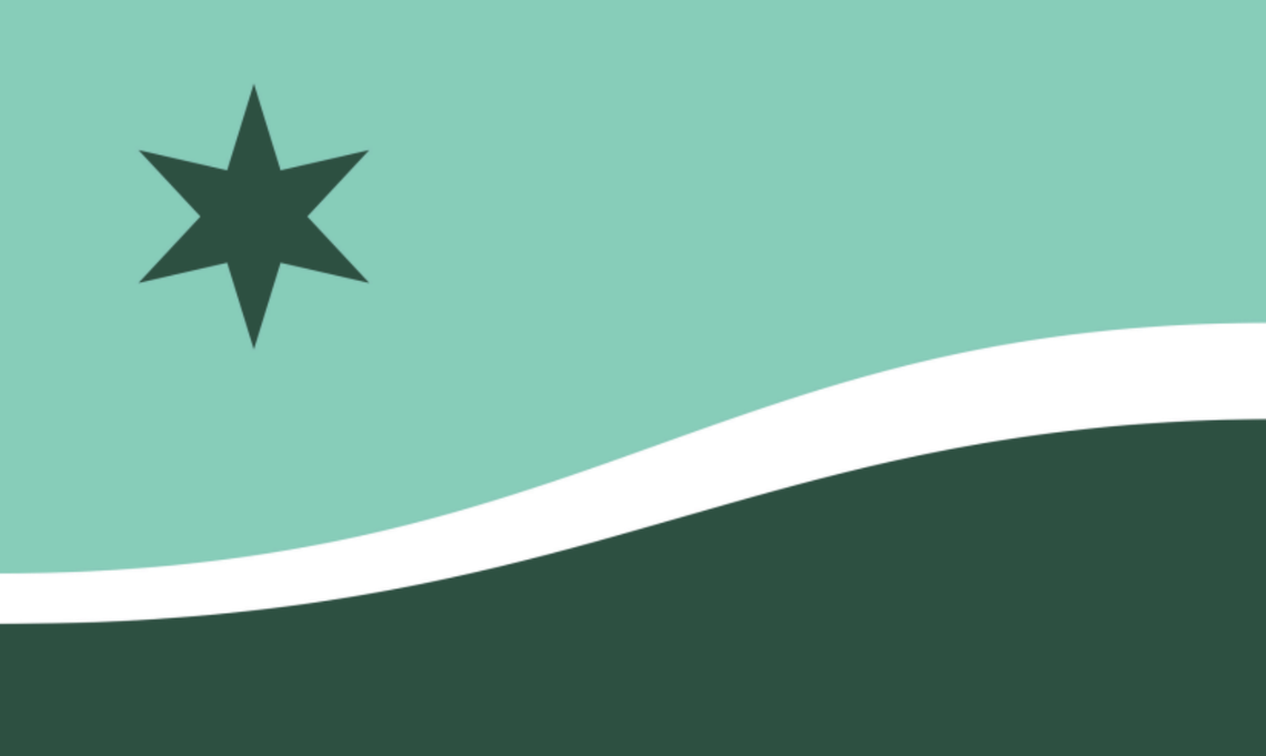 The six-point star design for Overland Park’s new flag.