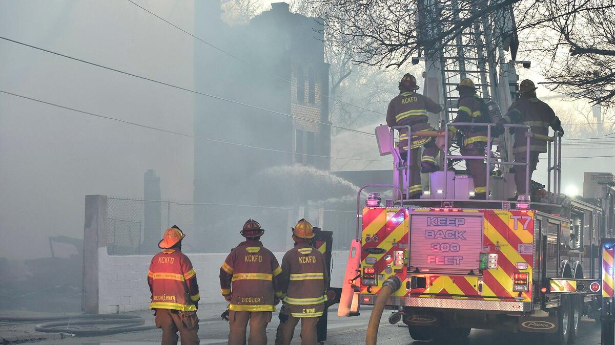 In this file photo, Kansas City, Kansas, firefighters responded to a fire that destroyed St. John the Divine Church in March 2020.