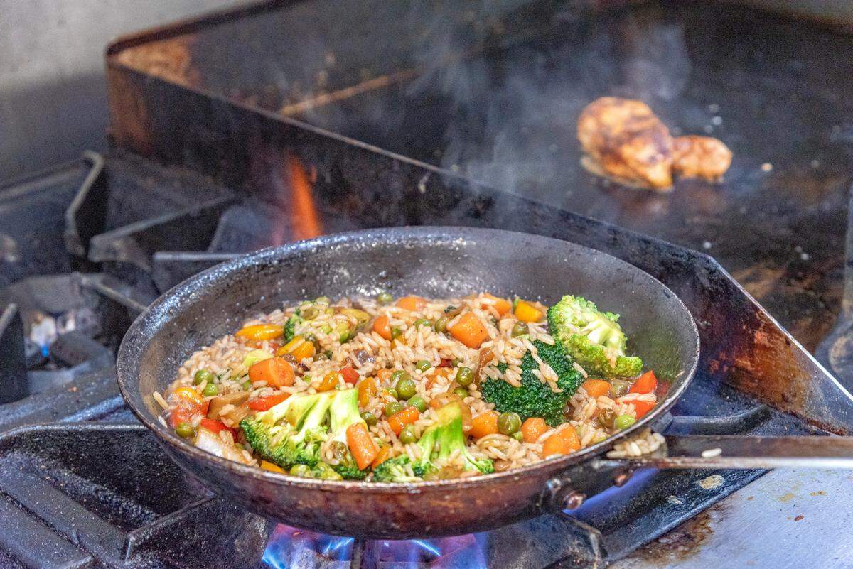 A fried rice dish at Boho Sway.