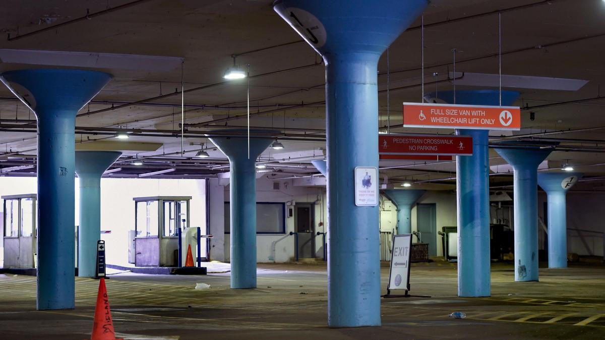 Kansas City will close the aging parking garage underneath Barney Allis Plaza, seen in this file photo, next month.