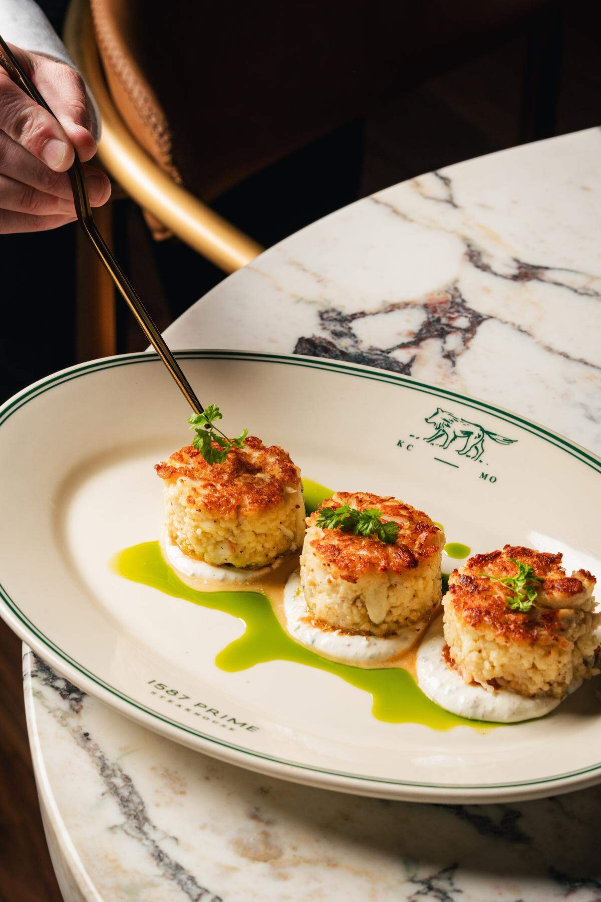 Jumbo crab cakes and more will be served at Mahomes’ and Kelce’s new steakhouse.