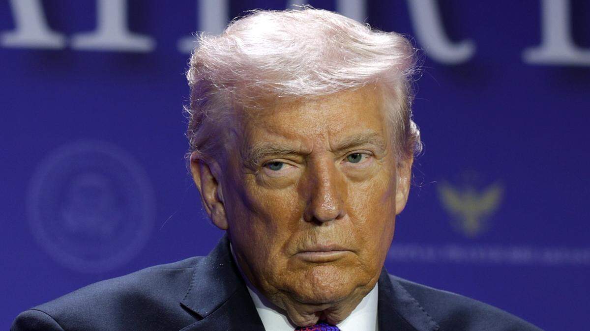WASHINGTON, DC - FEBRUARY 05: U.S. President Donald Trump attends the 74th annual National Prayer Breakfast at the Washington Hilton on February 5, 2026 in Washington, DC. President Trump is joined by bipartisan Congressional members, business, and religious leaders to pray for the nation. (Photo by Alex Wong/Getty Images)