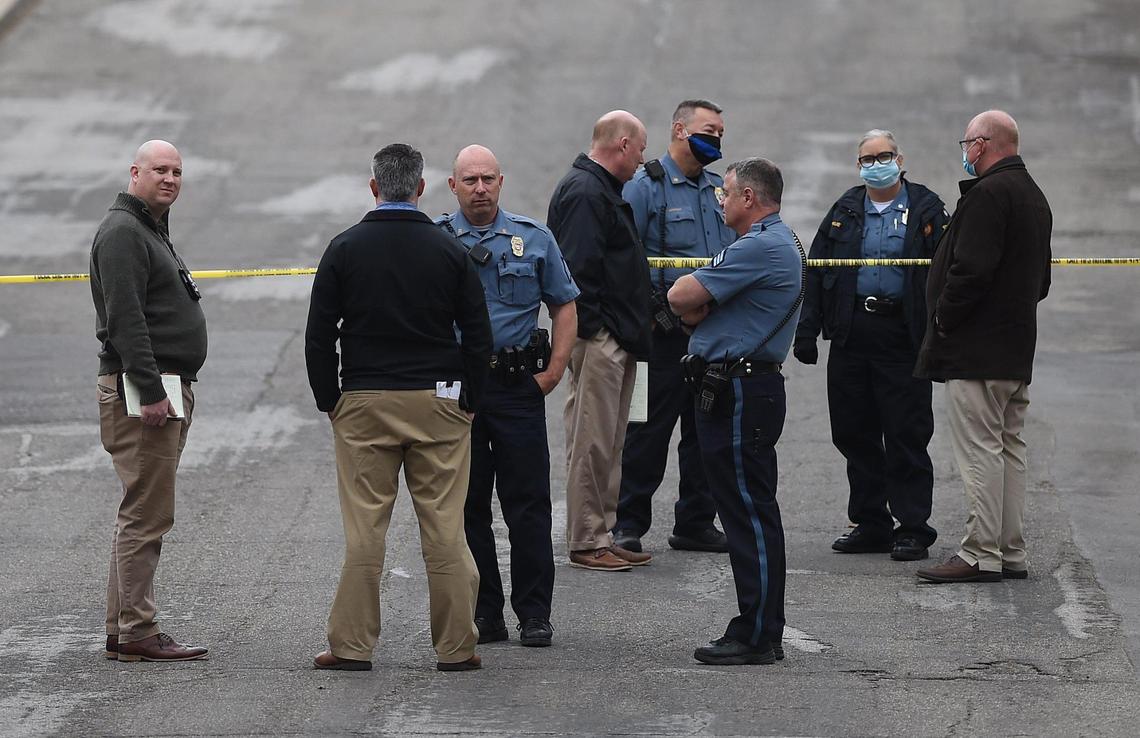 Despite a new health order requiring first responders to wear masks, several police officers on the scene of a shooting in the 5700 block of Indiana Avenue could be seen not wearing masks.