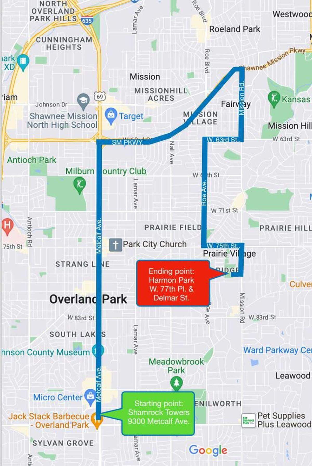 A procession of police cars and other emergency vehicles will honor fallen Fairway Police Officer Jonah Oswald with a Parade of Blue beginning at 7:30 p.m. Friday at the Shamrock Trading Corporation at 9300 Metcalf Avenue. People wishing to honor Oswald are encouraged to display blue colors on their homes and businesses and view the processing of emergency vehicles from the sidewalk along the route.