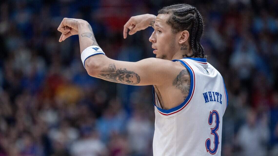 Tre White to return to Bill Self’s Kansas Jayhawks for 5th college hoops season