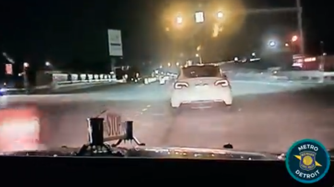 Police say a Tesla was briefly stolen by a woman who paid a man to test drive it.