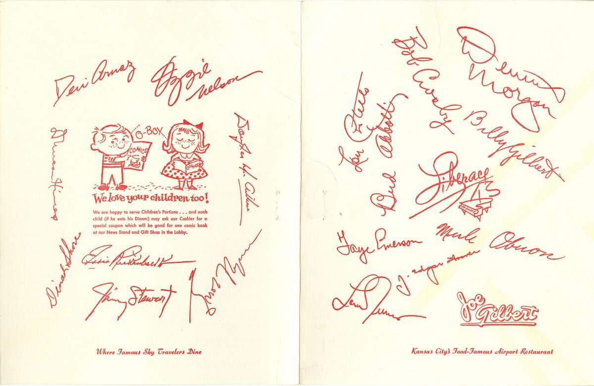 Many celebrities dined at The Four Winds, from J. Edgar Hoover to Jimmy Stewart. From the S. Stephen Lispi Collection.