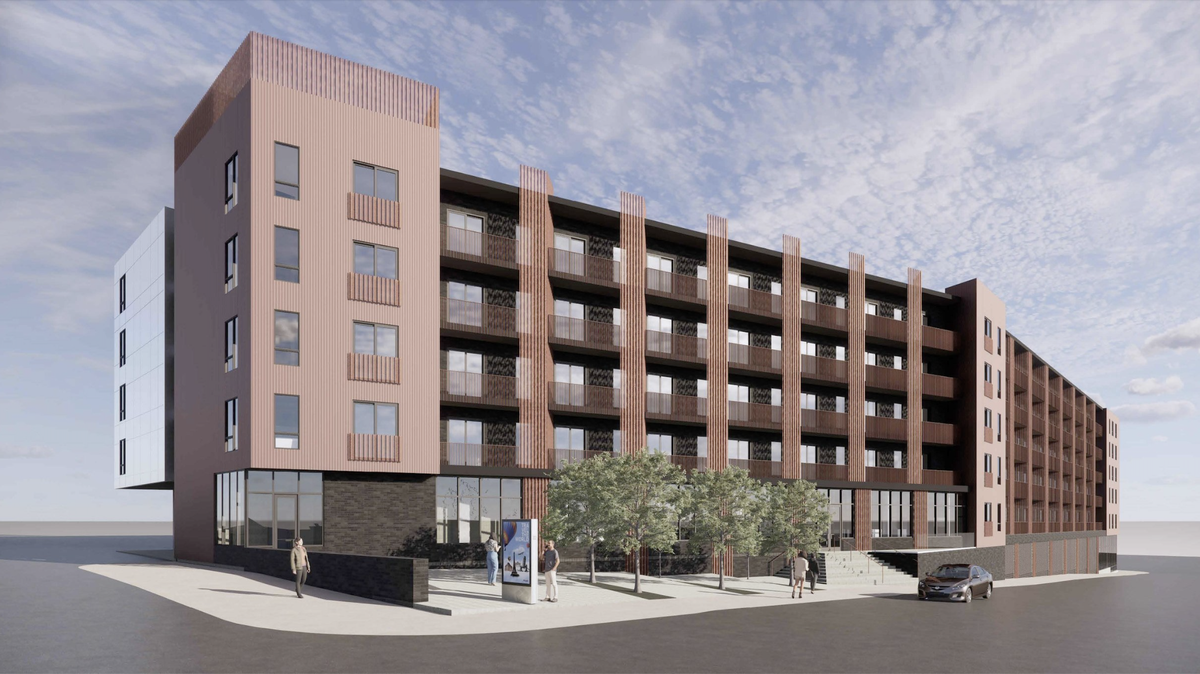 The future Mohawk at 15 in the Crossroads will feature 189 units, including some designated affordable, retail space, a rooftop deck and nearby access to transit.