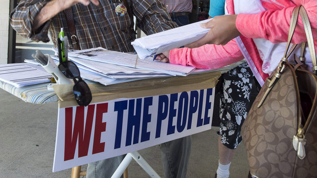 The unelected attorney general is refusing to put an initiative petition on the ballot.