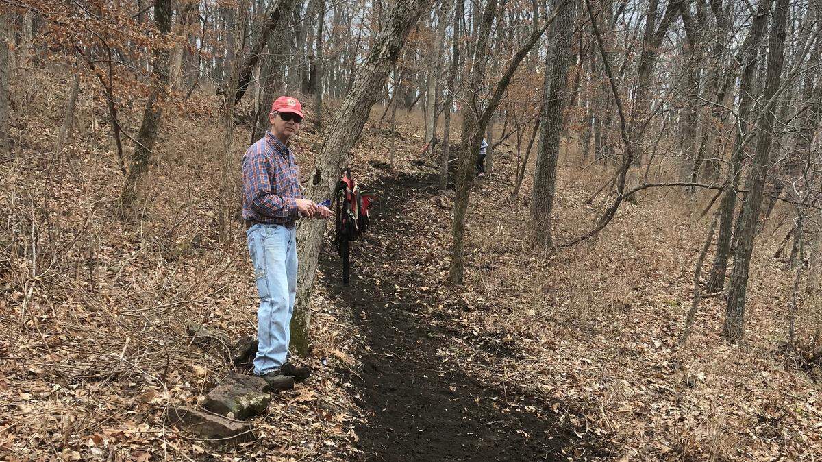 Urban Trail Company volunteer Steve Duckworth worked on part of the more than 20 miles of trail Urban Trail Company has helped install and maintain near Lake Jacomo. The organization will be installing 3 miles of similar single track dirt trail this winter and spring in Lee’s Summit’s Legacy Park.