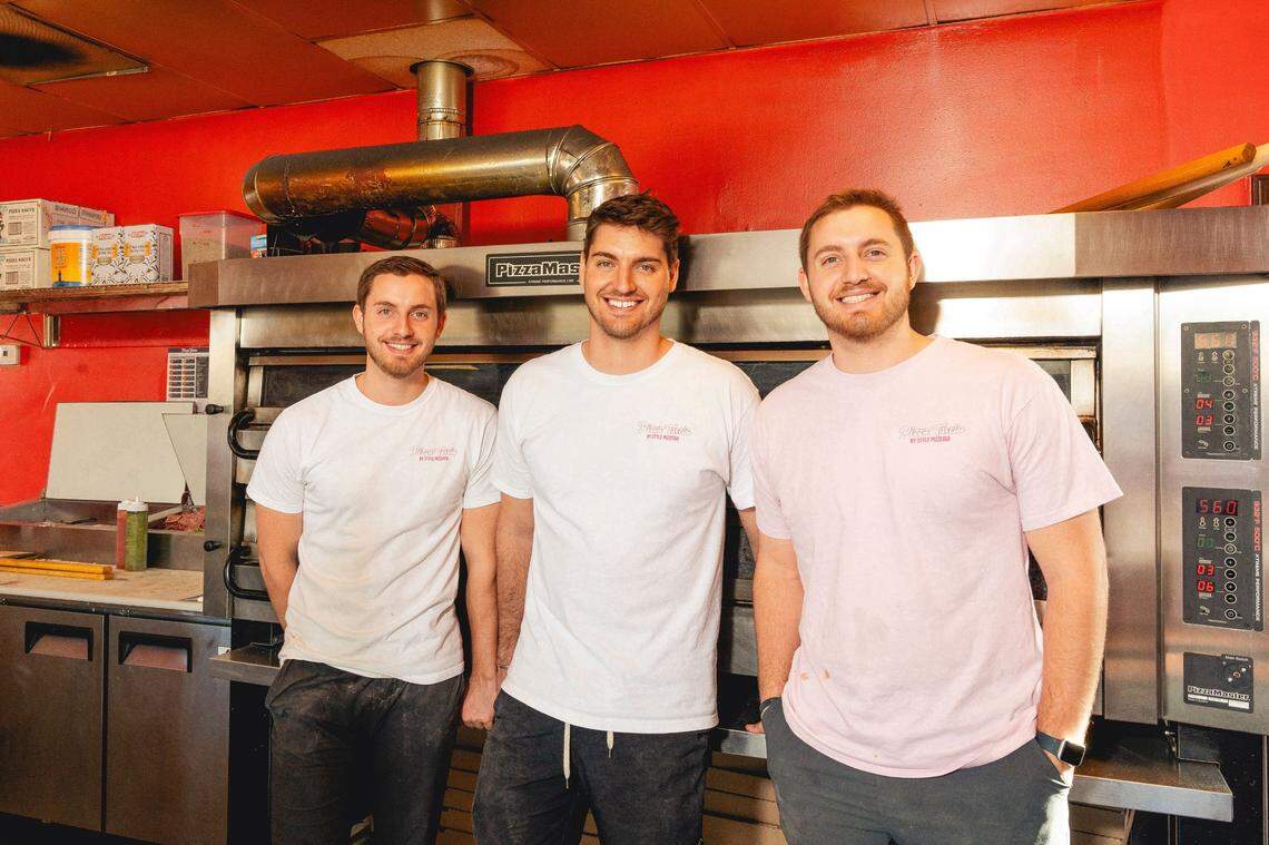 Caleb, Eli and Gian Lombardino are the new ownership group behind Pizza Tascio.