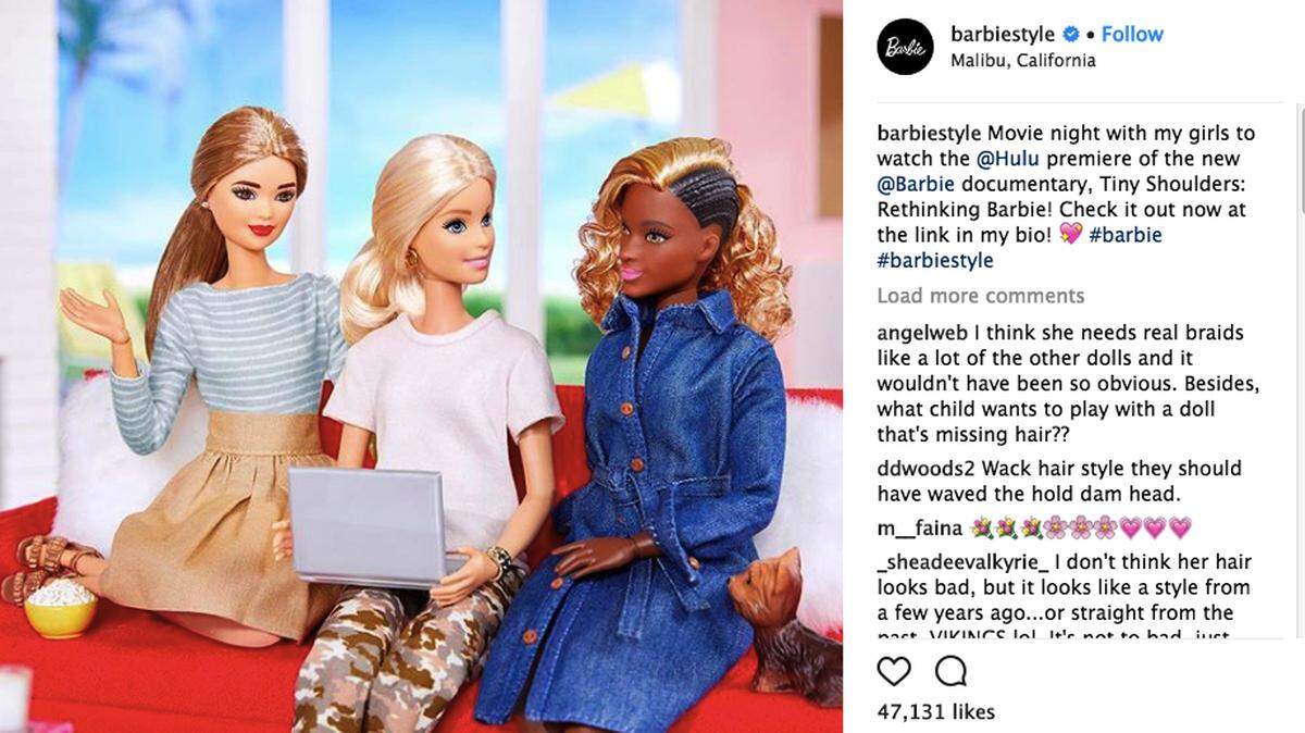 A photo of a black Barbie on the Barbie Style Instagram has sparked controversy on social media because of the doll's "confusing" hairstyle. Critics want Mattel to "do better."
