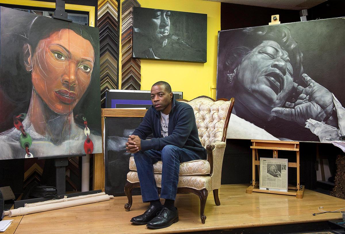 Artist Michael Brantley of Kansas City, Kansas, has sarcoidosis, a condition which could cause him to go blind.