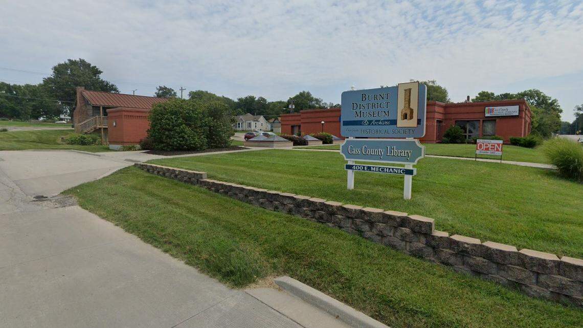 The Cass County Public Library in Harrisonville is shown in this Google Maps view from July 2021. 