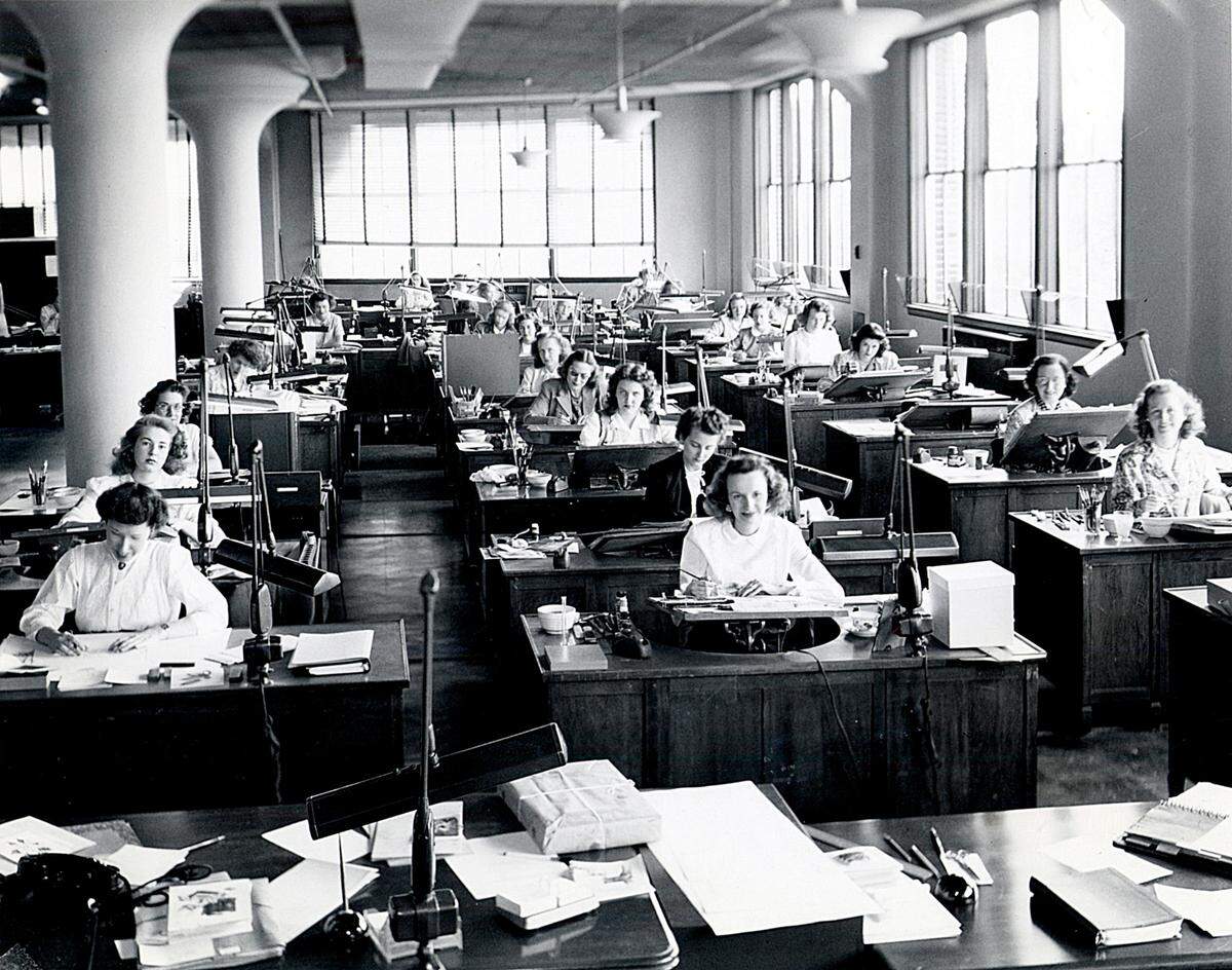 Undated file photo of Hallmark’s creative department.