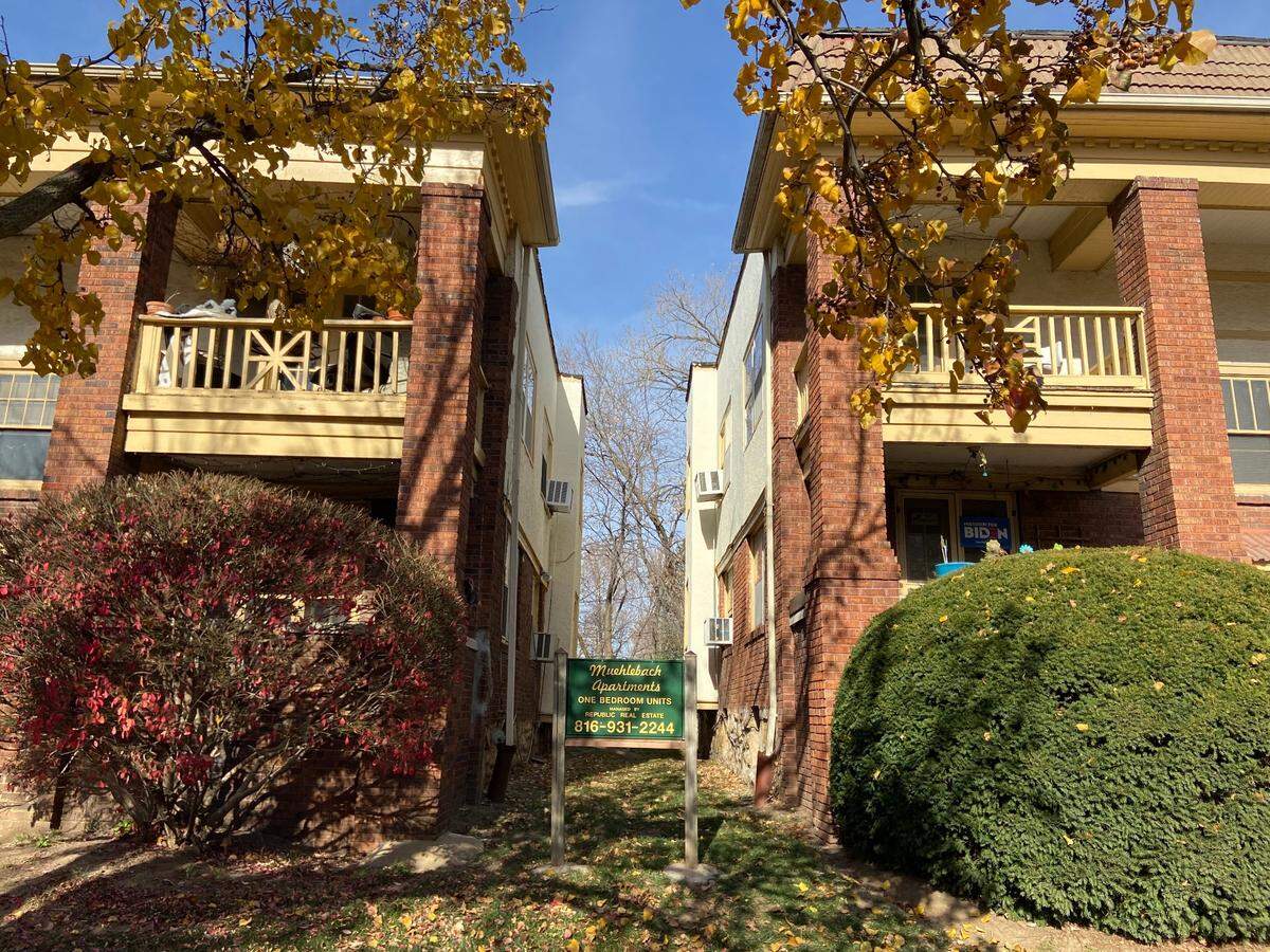 The Muehlebach Apartments on 41st Street in the Volker neighborhood.