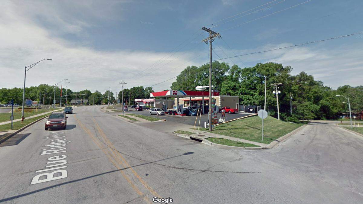Officers responding to a shooting early Thursday found the body of a man inside a car near a gas station in the 5000 block of Blue Ridge Boulevard. Police said they had three persons of interest in custody and were not activity searching for a suspect. This Google Maps Street View of the area is from May.
