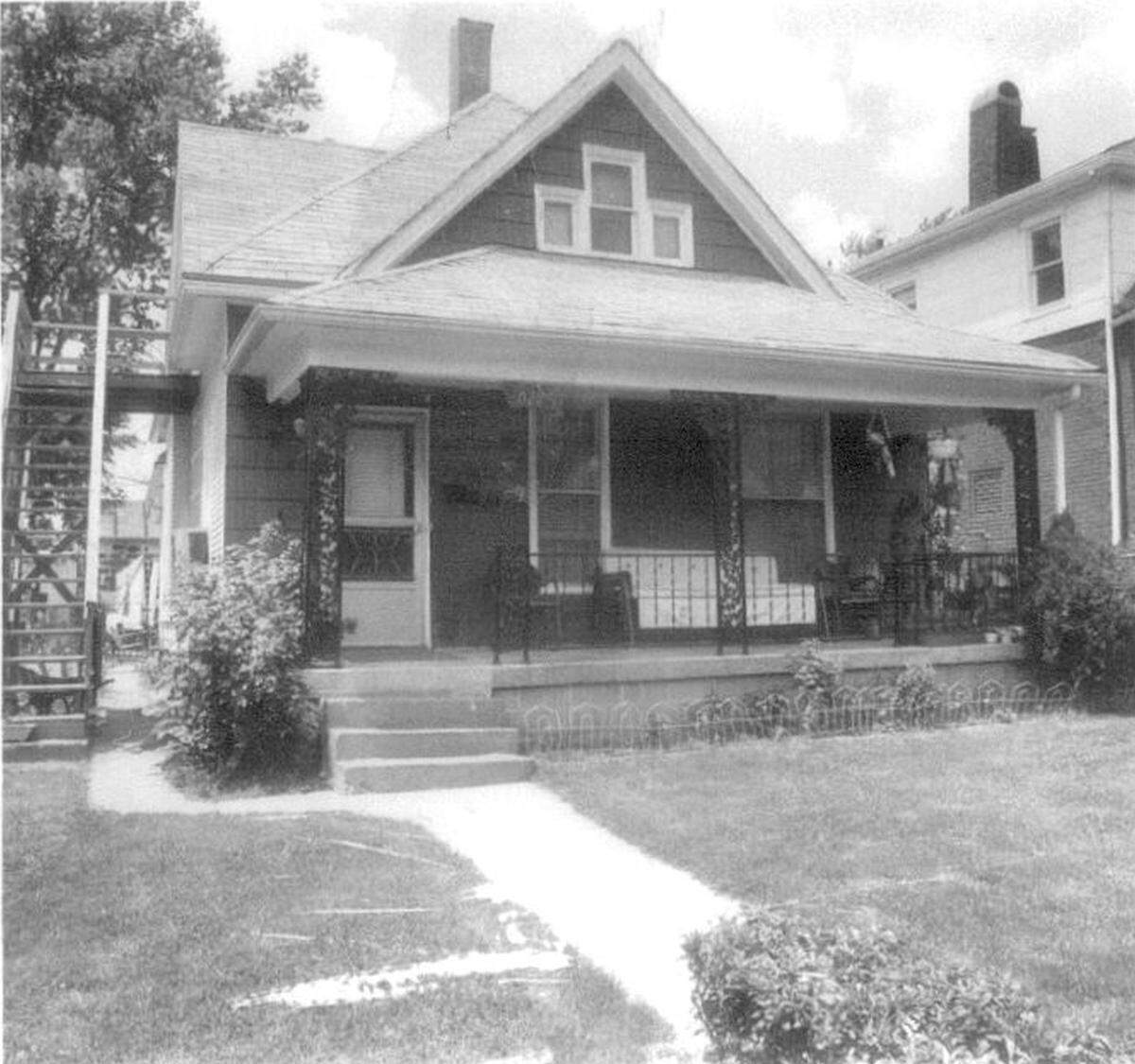 The Disney house at 3028 Bellefontaine Ave. in 1978