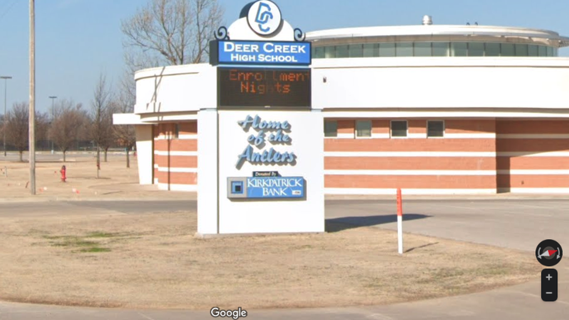 A teacher at Deer Creek High School in Oklahoma is accused of sending sexual messages to a 15-year-old student.