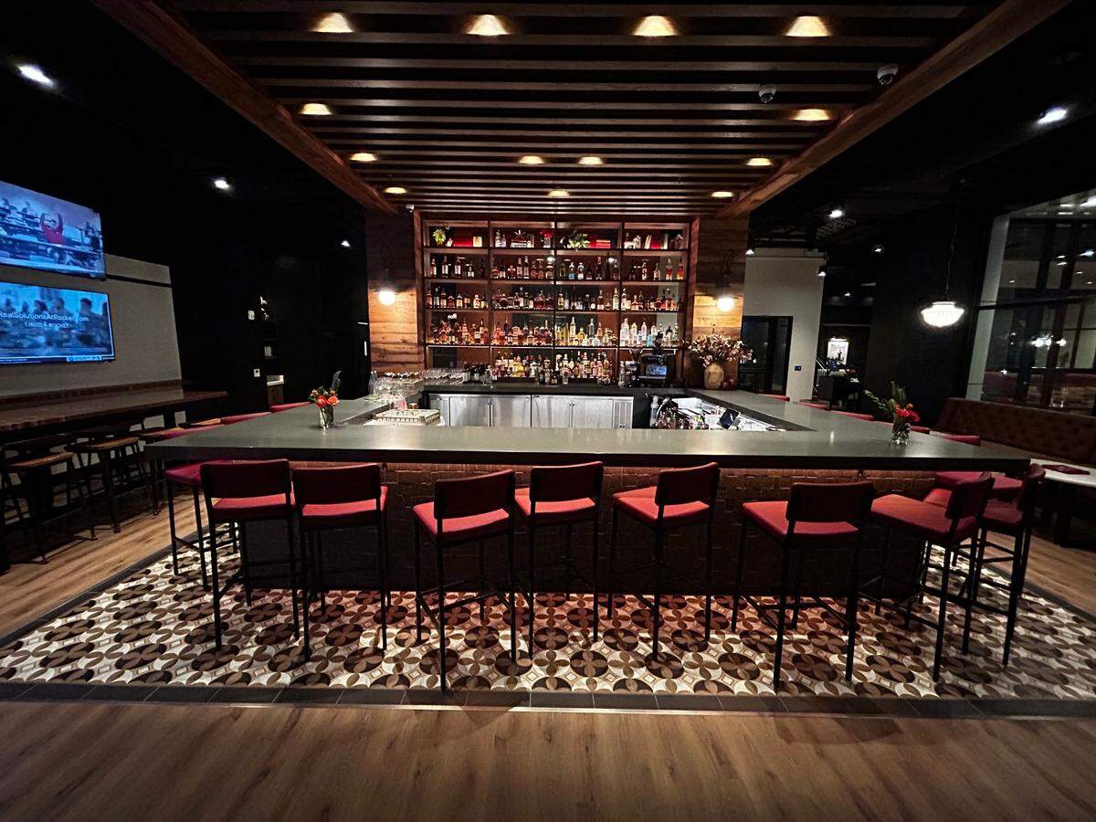 The bar at Show Pony, now open inside Origin Hotel.