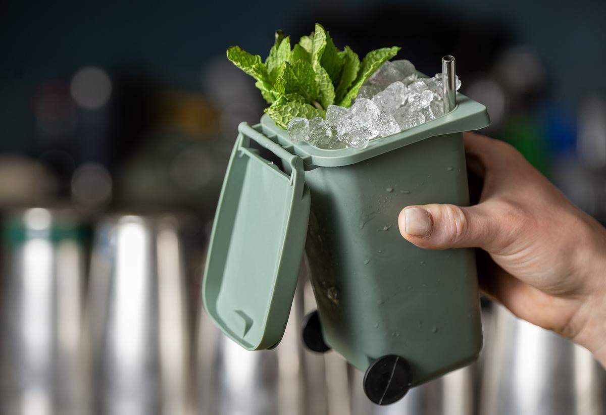 A Heavy Bag Night cocktail by bar manager Nate Tallman at Drastic Measures, a bar in downtown Shawnee, on Thursday, March 12, 2026. 