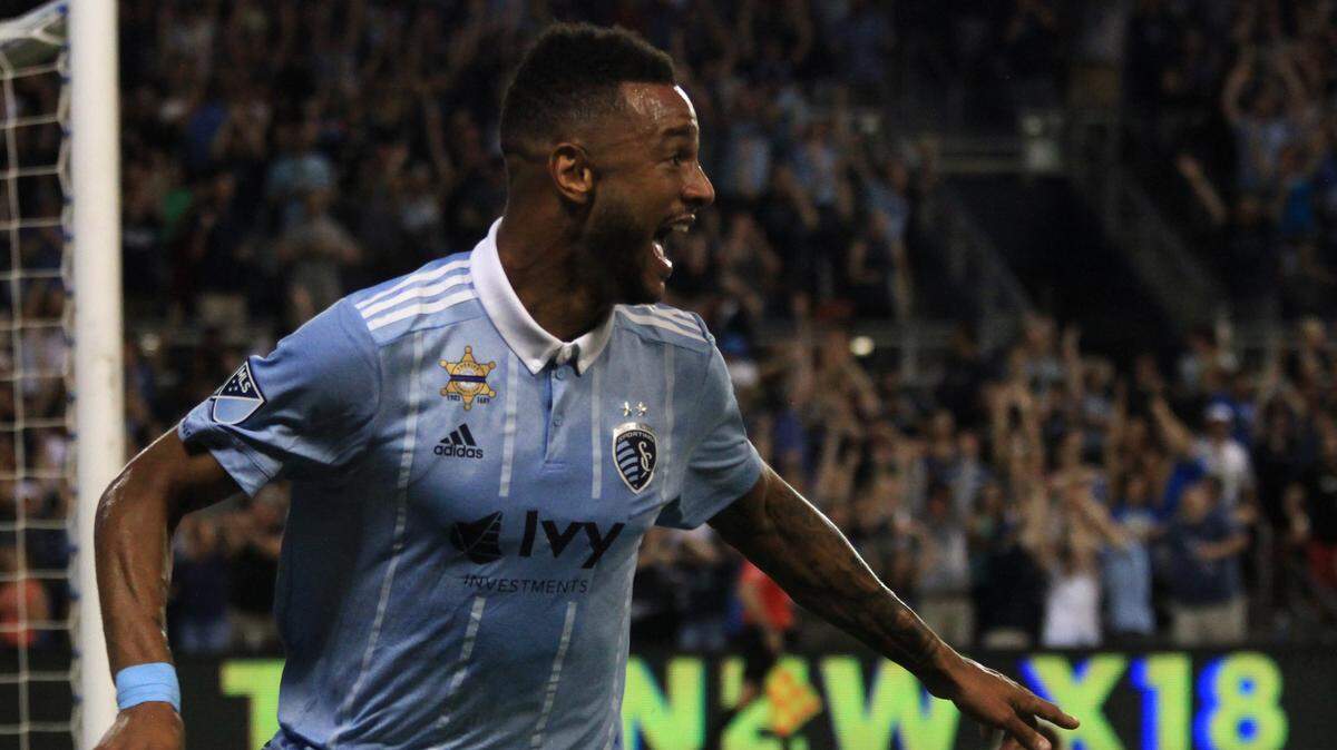 Khiry Shelton had two goals and five assists for Sporting KC this season.