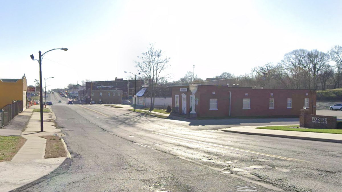 Ten people were injured in Kansas City, Kansas’ Kensington neighborhood after a police pursuit ended in a car crash. This Google Maps Street View image shows the area of the crash in March 2026.
