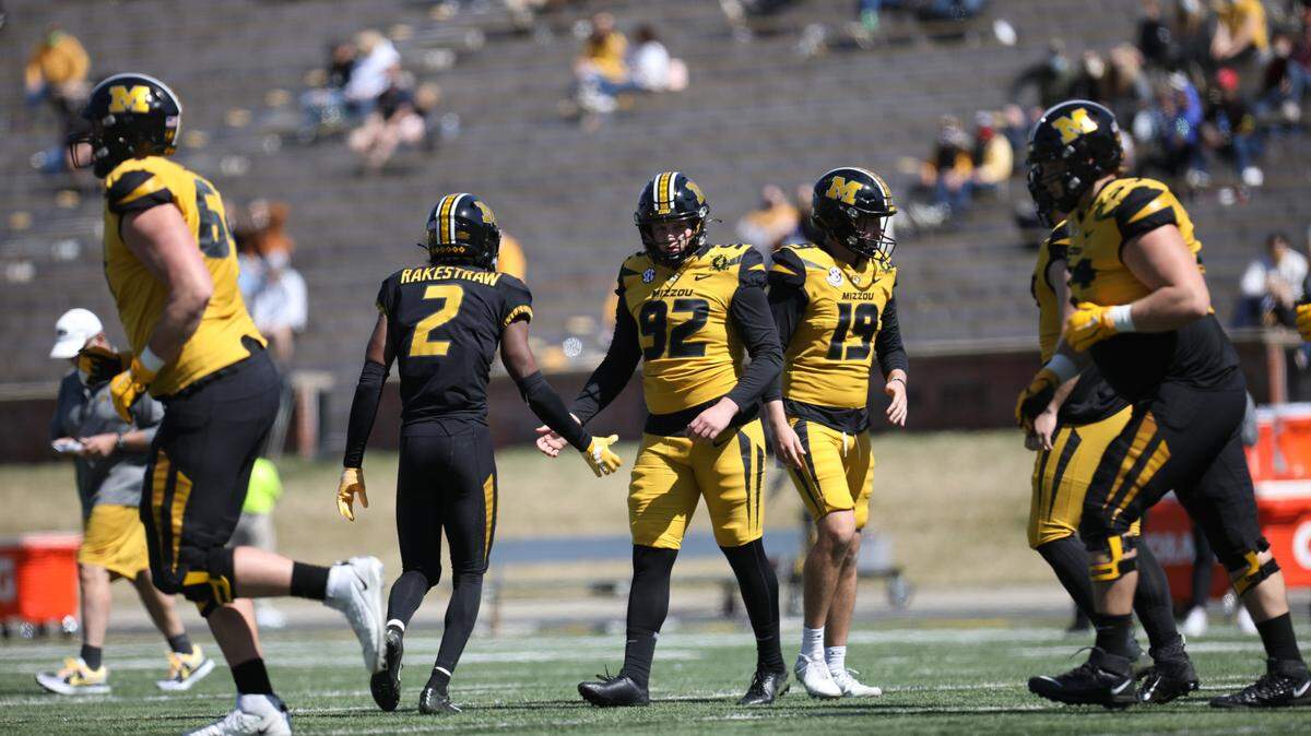 The Missouri Tigers held their spring football game on March 20, 2021 on Faurot Field in Columbia.