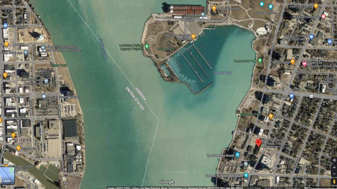 U.S. Customs and Border Protection caught human smugglers using a jet ski to bring people across the St. Clair River from Canada into Port Huron, Michigan.