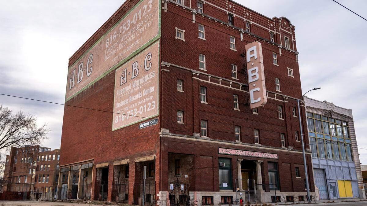 The ABC Storage building at 3244 Main St., is pictured on Wednesday, Feb. 18, 2026, in Kansas City.