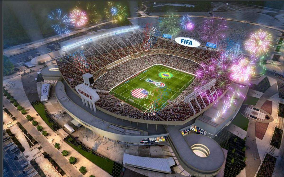 How Arrowhead Stadium could look for the 2026 World Cup.