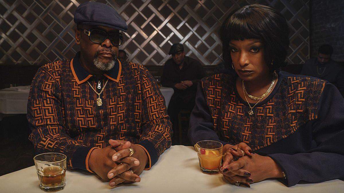 Erika Woods, right, plays Stephanie “Pop” Henry in “Power Book III: Raising Kanan” opposite veteran actor Wendell Pierce, who portrays her husband, Ishmael “Snaps” Henry.