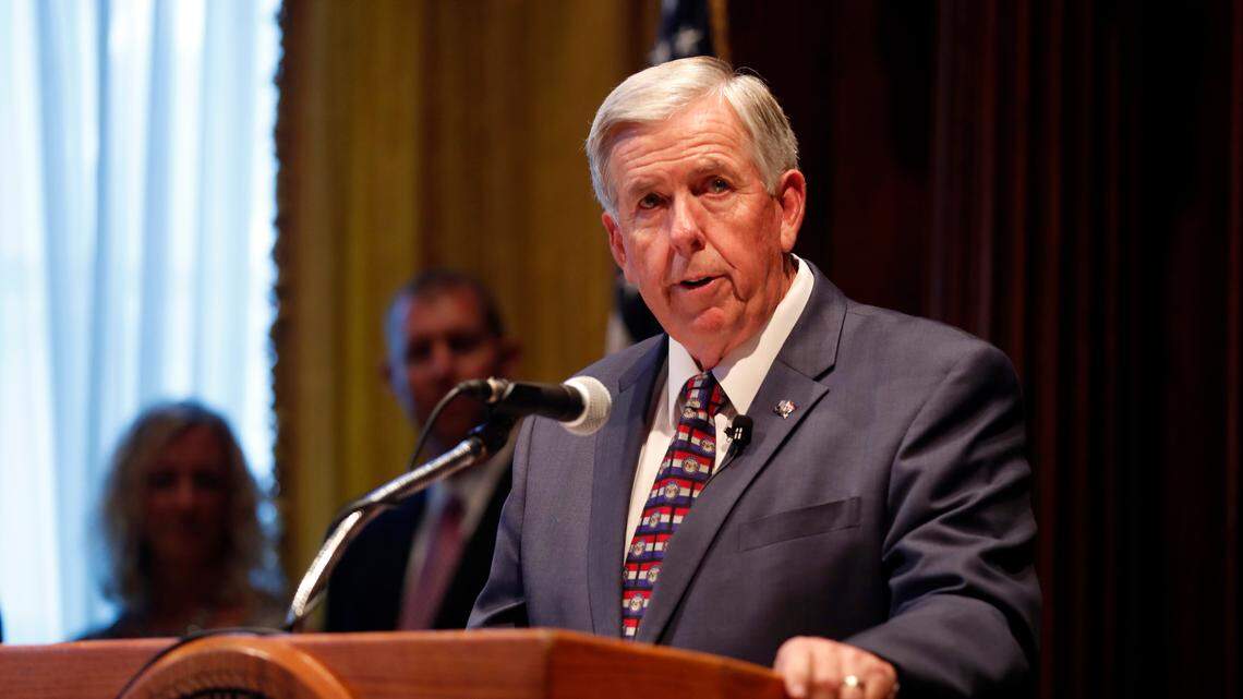 Gov. Mike Parson has been negotiating with Senate conservatives to fund bridge repairs.