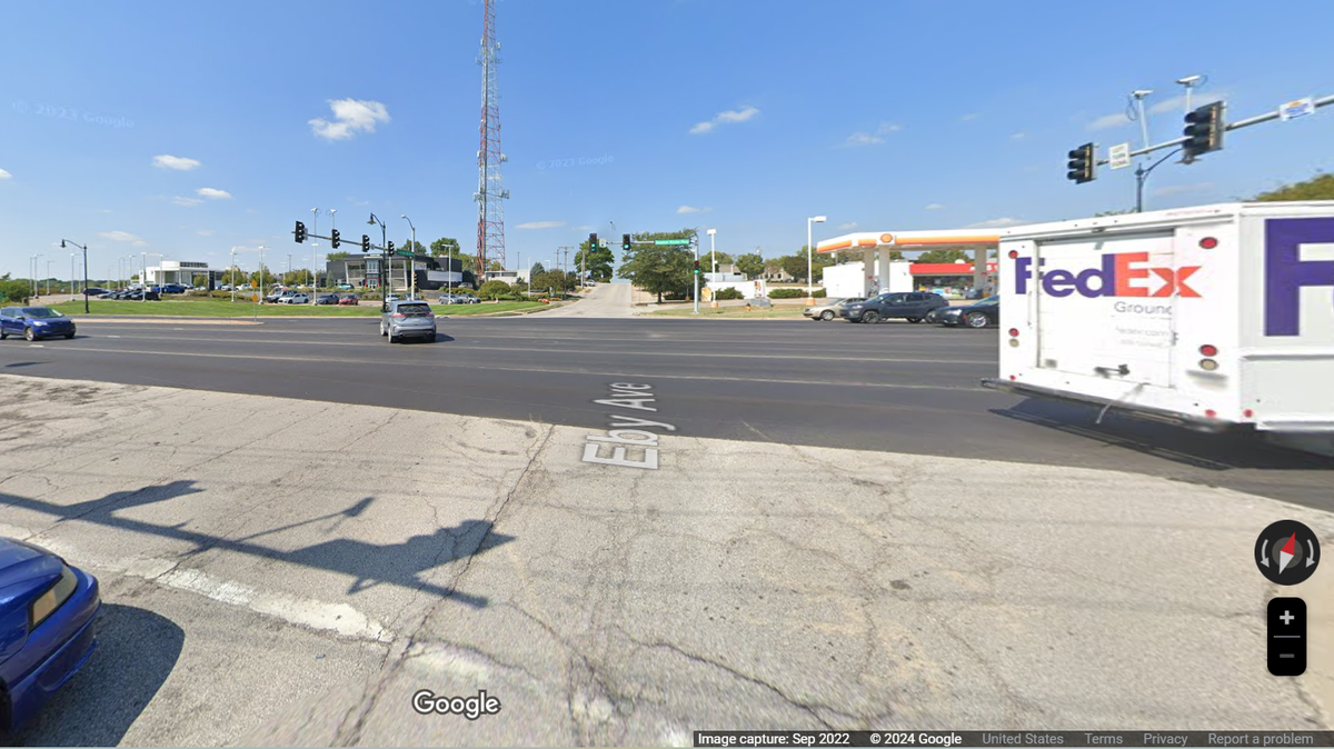 Merriam police officers responded just before 8:30 a.m. to a call for shots fired near Shawnee Mission Parkway and Eby Avenue. Shortly after, officers were notified of a two-car crash at Johnson Drive and Slater Street, police chief Darren McLaughlin said.