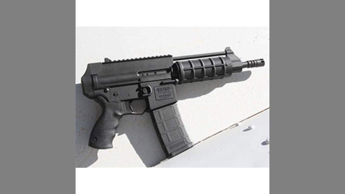 AR-15 assault-style pistol