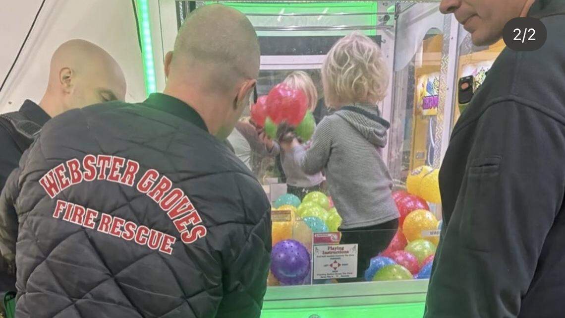 Two-year-old Cooper King went viral when he climbed inside a claw machine last month in suburban St. Louis. Now another little Missouri boy has done the same, climbing into the same machine.
