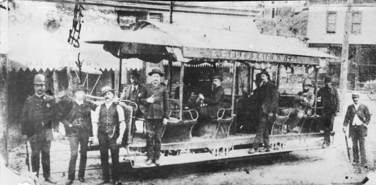 The horse car, pictured here, the cable car and the first electric cars all ran on Kansas City streets at the same time in the 1880s.