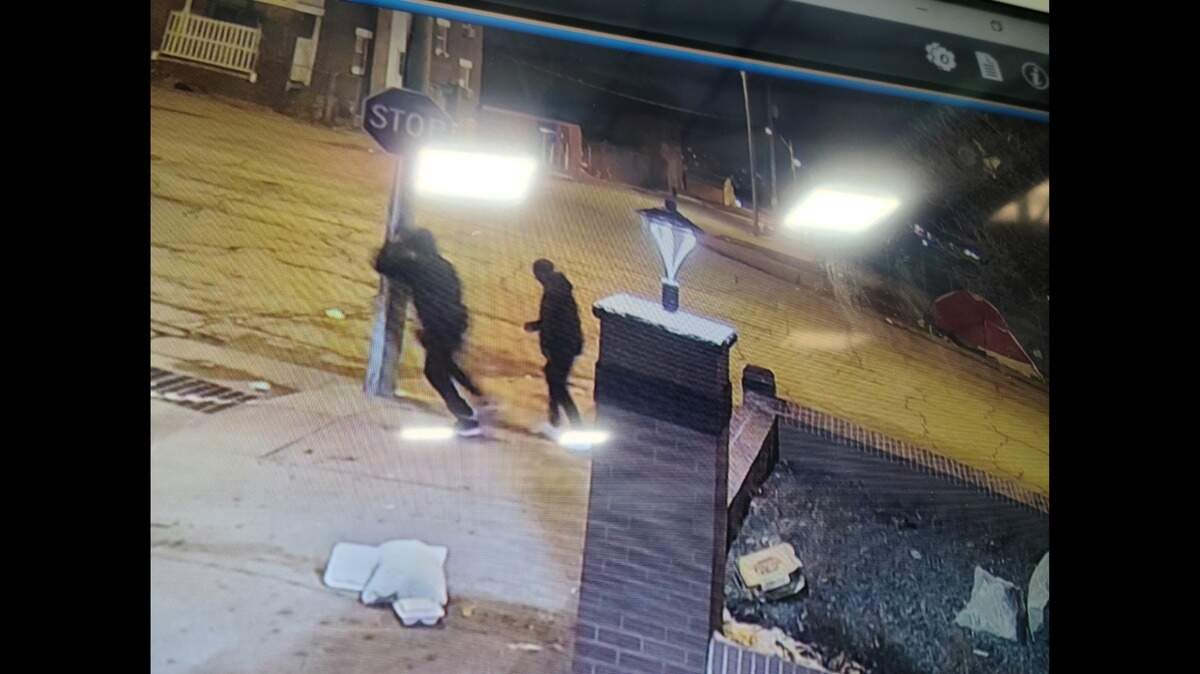 Video from the Hope Faith homeless shelter in Kansas City shows a person vandalizing a statue honoring veterans.