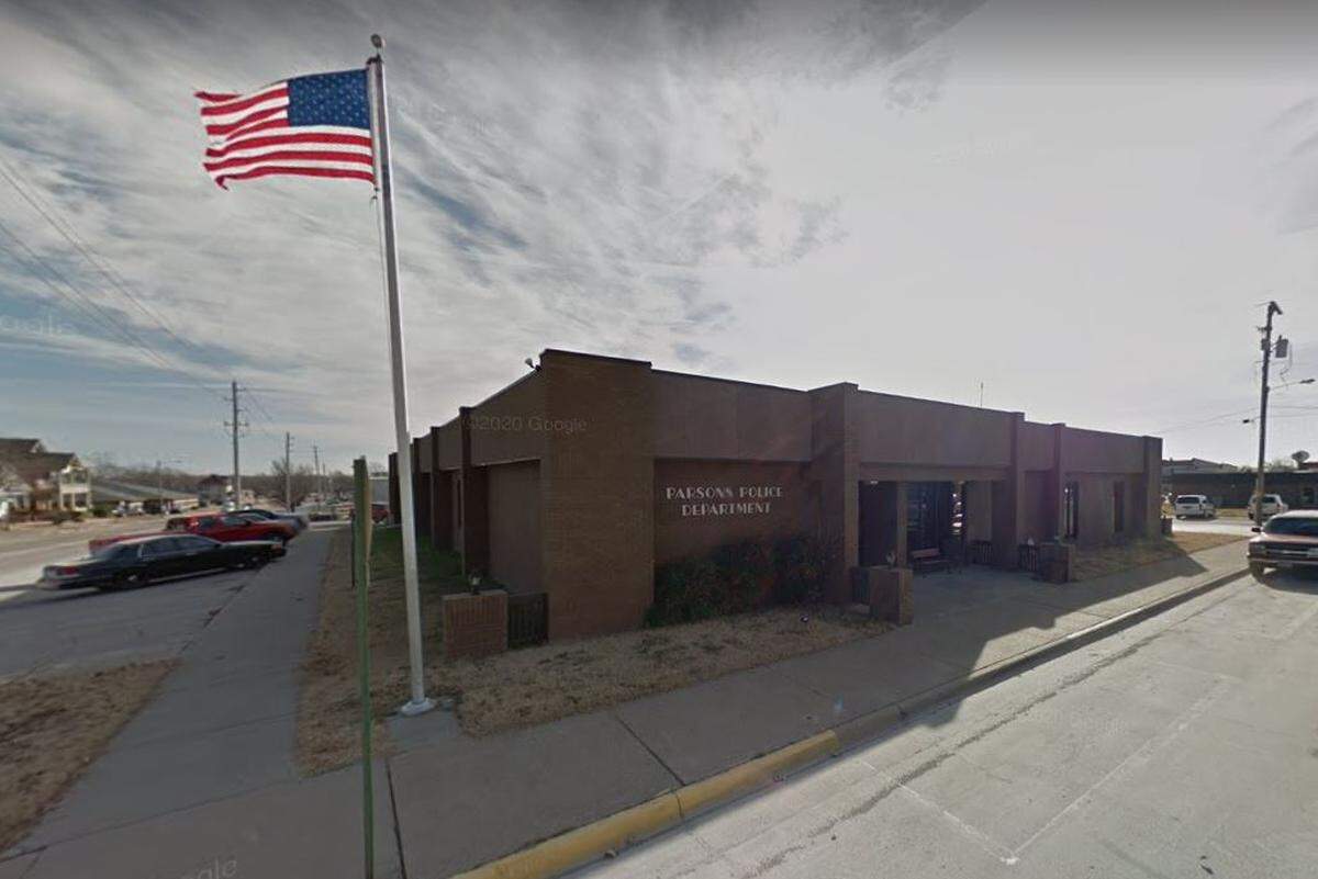 The Parsons Police Department in southeast Kansas is shown in a Google Maps street view image from December 2013.