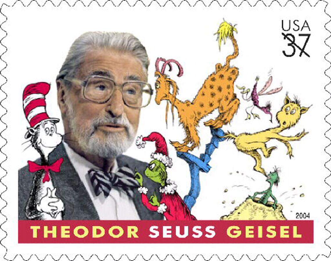 Theodor Seuss Geisel, aka Dr. Seuss, was honored with a commemorative stamp on March 2, 2004.