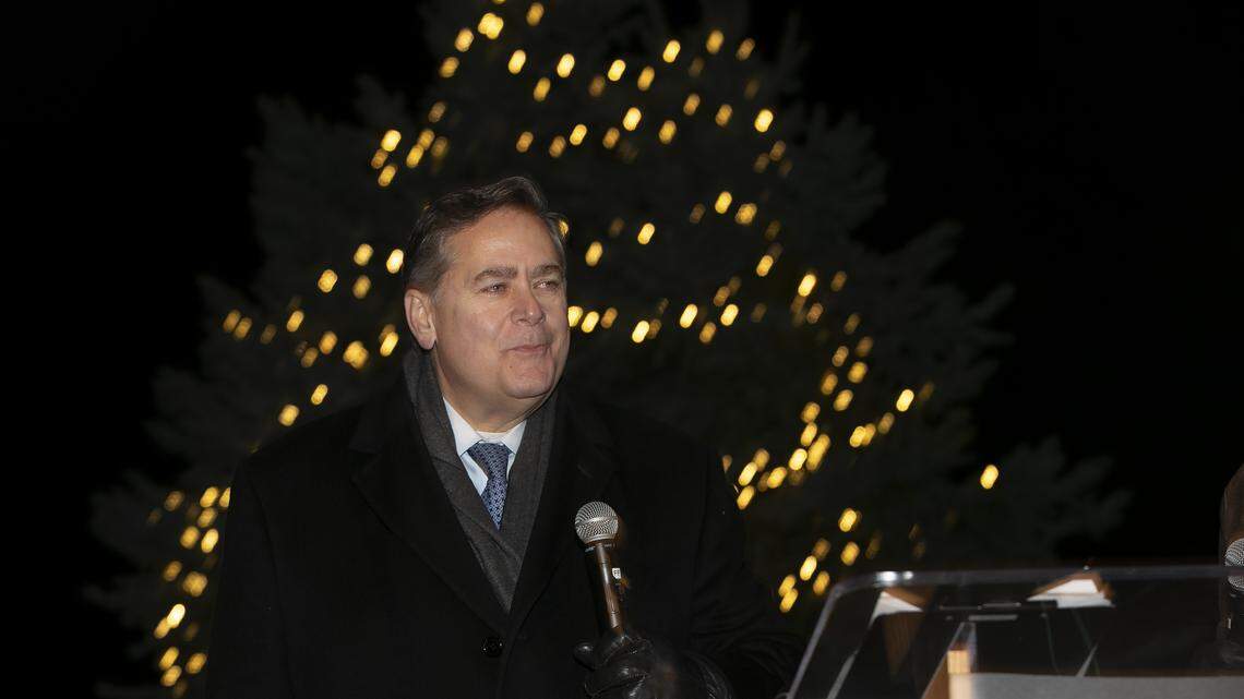 Mayor Copeland from the Mayor’s Christmas Tree Lighting ceremony on Dec. 6.