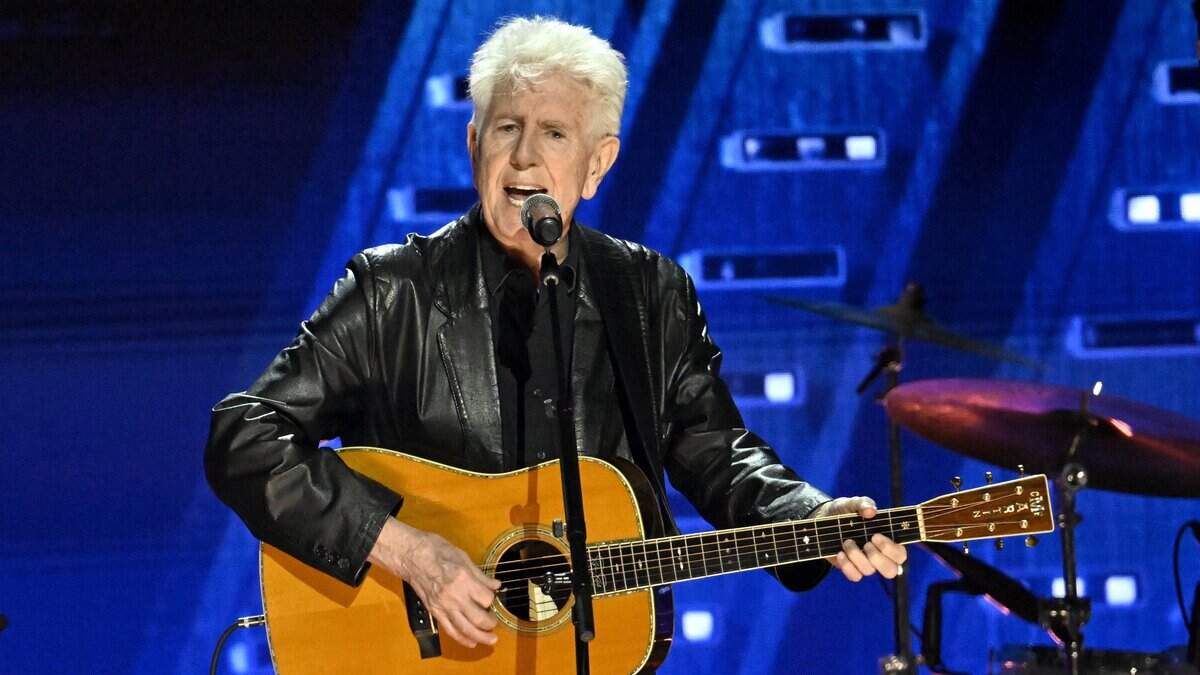 Graham Nash performs onstage during the FIREAID Benefit Concert for California Fire Relief at The Kia Forum on January 30, 2025 in Inglewood, California.